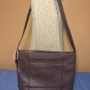 The Sak Leather Shoulder Bag Taupe Brown Hobo Purse NWT Soft Pebbled Medium